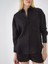 %100 Keten Oversize Basic Gömlek 2