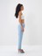 %100 Keten Regular Fit Bağcıklı Pantolon 3
