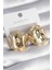 Pirinç Gold Renk Işlemeli Top Model Kadın Küpe - TJ-BKP8557 1