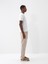 Slim Fit Çizgili Keten Jogger Pantolon 2