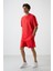 Fiesta Pamuklu Kalın Yüzeyi Dokulu Oversize Fit Baskılı Erkek T-Shirt - 88368 3