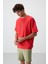 Fiesta Pamuklu Kalın Yüzeyi Dokulu Oversize Fit Baskılı Erkek T-Shirt - 88366 4
