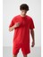 Fiesta Pamuklu Kalın Yüzeyi Dokulu Oversize Fit Baskılı Erkek T-Shirt - 88368 4