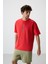 Fiesta Pamuklu Kalın Yüzeyi Dokulu Oversize Fit Baskılı Erkek T-Shirt - 88366 1
