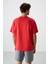 Fiesta Pamuklu Kalın Yüzeyi Dokulu Oversize Fit Baskılı Erkek T-Shirt - 88365 5