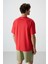 Fiesta Pamuklu Kalın Yüzeyi Dokulu Oversize Fit Baskılı Erkek T-Shirt - 88366 5