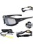 X7 UV400 Polarize Değişebilir 4 Lensli Tactical ve Motorsiklet Gözlüğü 5