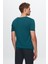 Slim Fit Zümrüt Yeşili Düz Örgü Rayon Örme T-Shirt 0EF069421003M 3