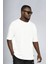 Ekru Basic Oversize T-Shirt 2