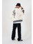 Erkek Snake Oversize Ekru Bomber Ceket 4