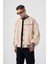 Erkek Born Again Style Oversize Bej Bomber Ceket 1