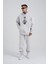 Erkek Middle Finger Baskılı Kapüşonlu Oversize Açık Gri Sweatshirt 3
