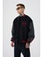 Erkek Hell Fire Club Oversize Bomber Ceket Black 2