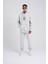 Erkek Naskışlı Kapüşonlu Oversize Gri Sweatshirt 4