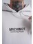 Erkek Connecting People Baskılı Kapüşonlu Açık Gri Sweatshirt 5