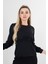 Siyah Dantel Detaylı Şifon Bluz 0806567.01 3
