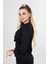 Siyah Dantel Detaylı Şifon Bluz 0806567.01 4