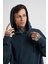 Erkek Basic Solid Kapüşonlu Oversize Antrasit Sweatshirt 3