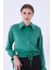 Yeşil Bel ve Kol Ucu Gipe Detaylı Saten Gömlek 3972863.07 4
