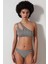 Alia Tek Omuz Simli Çizgili Bikini Üstü 4