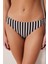 Alia Slip Simli Çizgili Bikini Altı 1