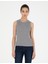 Kadın Gri Melanj Ex. Slim Fit Triko Bluz 50288575-VR086 1