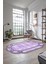 Dijital Baskılı Kaymaz Yıkanabilir Lazer Kesim Modern Yolluk Mutfak Salon Halısı, Lazer-03-Mor, 4