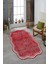 Dijital Baskılı Kaymaz Yıkanabilir Modern Lazer Kesim Mutfak Salon Halısı, Lazer-23-Kırmızı, 2