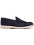 Erkek Lacivert Nubuk Deri Casual Loafer 1