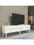 Midas Tv Stand (Alt Modül) Beyaz-Altın 2