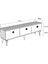 Midas Tv Stand (Alt Modül) Beyaz-Gümüş 5