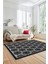 Kilim Desenli Dijital Kaymaz Yıkanabilir Sade Yolluk Mutfak Koridor Salon Halısı, Sade-19-Siyah, 2
