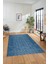 3D Dijital Kaymaz Taban Yıkanabilir Kilim Desen Yolluk Mutfak Salon Halısı, Sade-05-Mavi, 1