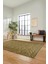 3D Dijital Kaymaz Taban Yıkanabilir Kilim Desen Yolluk Mutfak Salon Halısı, Sade-05-Kahve, 2