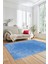 Dijital Kaymaz Taban Yıkanabilir Sade Düz Desen Yolluk Mutfak Salon Halısı, Sade-14-Mavi, 3