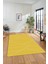 Dijital Baskılı Kaymaz Taban Yıkanabilir Çizgili Desen Yolluk Mutfak Salon Halısı, Sade-08-Sarı, 1