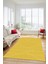 Dijital Baskılı Kaymaz Taban Yıkanabilir Çizgili Desen Yolluk Mutfak Salon Halısı, Sade-08-Sarı, 3
