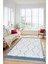 Dijital Kaymaz Taban Yıkanabilir Sade Kilim Desen Yolluk Mutfak Salon Halısı, Sade-17-Mavi, 1