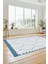 Dijital Kaymaz Taban Yıkanabilir Sade Kilim Desen Yolluk Mutfak Salon Halısı, Sade-17-Mavi, 4