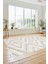 Düz Renk Sade Kilim Motifli Dijital Kaymaz Taban Yıkanabilir Yolluk Salon Halısı Sade-33-Krem 1