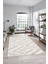 Düz Renk Sade Kilim Motifli Dijital Kaymaz Taban Yıkanabilir Yolluk Salon Halısı Sade-33-Krem 2