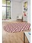 Sade Baklava Desen Motifli Kaymaz Taban Yıkanabilir Oval Yolluk Salon Halısı, O-Sade-27-Bordo, 4