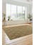 Sade Baklava Desen Motifli Kaymaz Taban Yıkanabilir Yolluk Salon Halısı, Sade-28-Kahve, 2