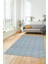 Kilim Desenli Sade Motifli Kaymaz Taban Yıkanabilir Yolluk Salon Halısı, Sade-30-Mavi, 1