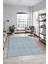 Kilim Desenli Sade Motifli Kaymaz Taban Yıkanabilir Yolluk Salon Halısı, Sade-30-Mavi, 3