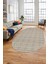 Kilim Desenli Sade Motifli Kaymaz Taban Yıkanabilir Oval Yolluk Salon Halısı, O-Sade-30-Bej, 1