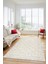 3D Dijital Kaymaz Taban Yıkanabilir Kilim Desen Yolluk Mutfak Salon Halısı Sade-05-Krem 3