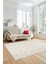 3D Dijital Kaymaz Taban Yıkanabilir Kilim Desen Yolluk Mutfak Salon Halısı Sade-05-Krem 4