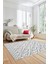 3D Dijital Kaymaz Taban Yıkanabilir Kilim Desen Yolluk Mutfak Salon Halısı, Sade-04-Gri, 4