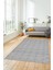 Kilim Desenli Sade Motifli Kaymaz Taban Yıkanabilir Yolluk Salon Halısı, Sade-30-Gri, 1
